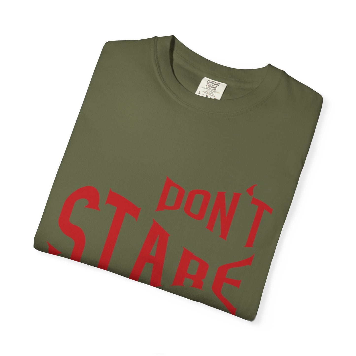 Don’t Stare Me Politeness Tee Personal Space Self-Consciousness Respect Boundaries Unisex Heavy Cotton T-Shirt