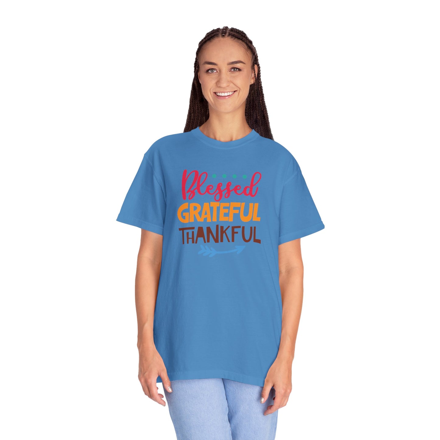 Blessed Grateful ThankfulAppreciate Everything Lovers Tee Positivity Self-Sufficiency Satisfaction Unisex Heavy Cotton T-Shirt