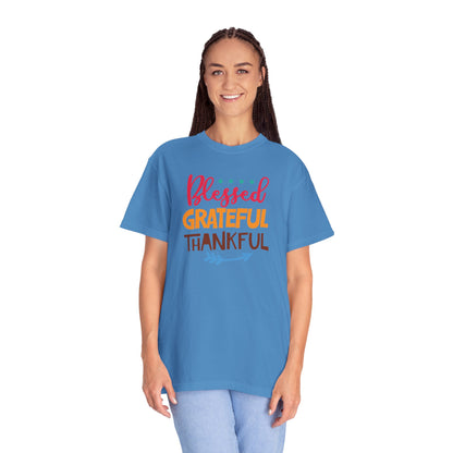 Blessed Grateful ThankfulAppreciate Everything Lovers Tee Positivity Self-Sufficiency Satisfaction Unisex Heavy Cotton T-Shirt