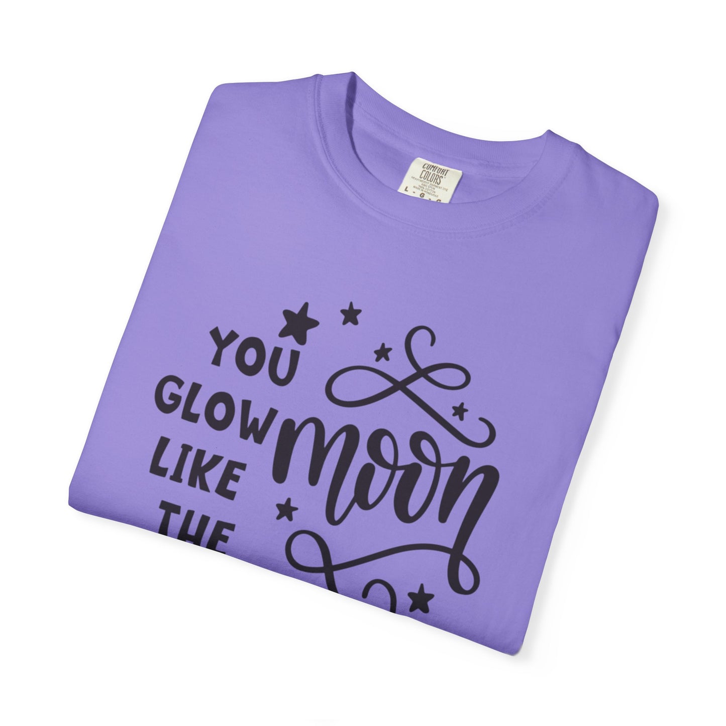 You Glow Like The Moon Inner Beauty Fashion Tee Body Positivity Wellness Forever Young Healthy lifestyle Unisex Heavy Cotton T-Shirt