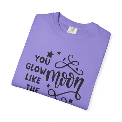 You Glow Like The Moon Inner Beauty Fashion Tee Body Positivity Wellness Forever Young Healthy lifestyle Unisex Heavy Cotton T-Shirt