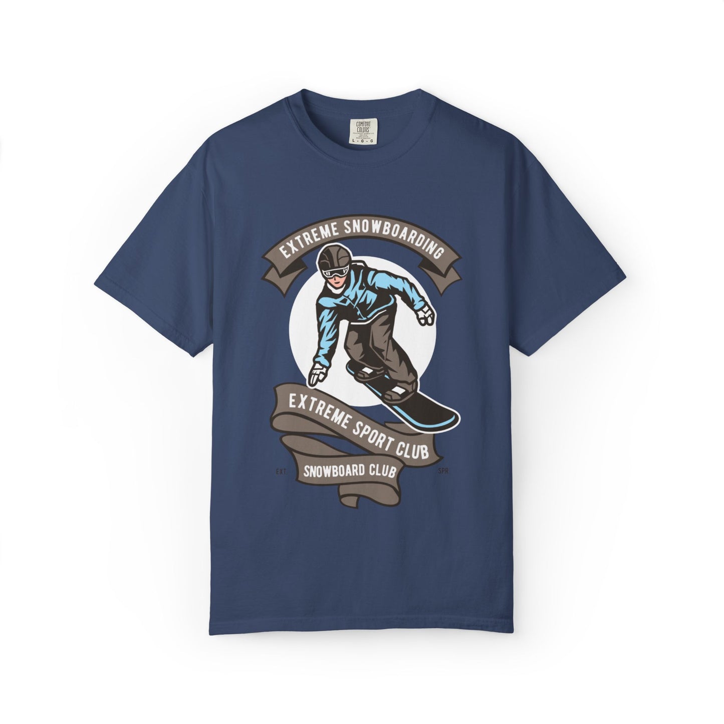 Extreme Snowboarding Sports Club Holly Jolly Winter Tee Wonderland Unisex Heavy Cotton T-Shirt