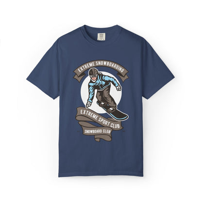 Extreme Snowboarding Sports Club Holly Jolly Winter Tee Wonderland Unisex Heavy Cotton T-Shirt