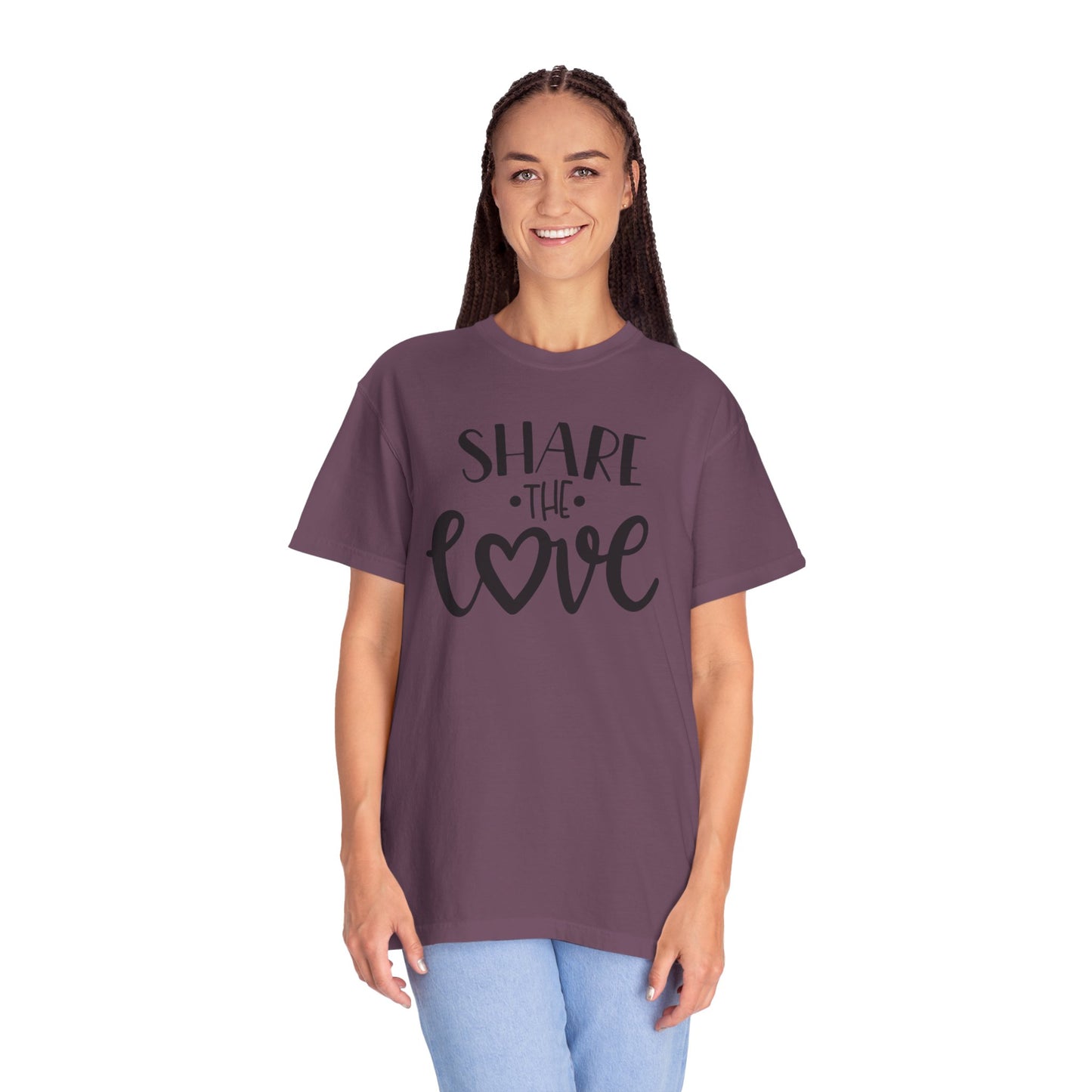 Share The Love Kindness Tee Compassion Empathy Support Community Affection Unisex Heavy Cotton T-Shirt