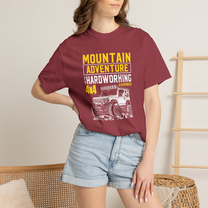 Thriller Mountain Adventure Mountain Explorer Sarcastic Alpine Discover Unisex Heavy Cotton T-Shirt