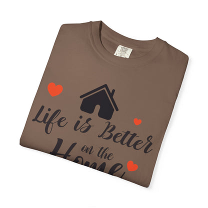 Life Is Better On The Home Peaceful Paradise Tee Cherished Space Heartfelt Haven Unisex Heavy Cotton T-Shirt