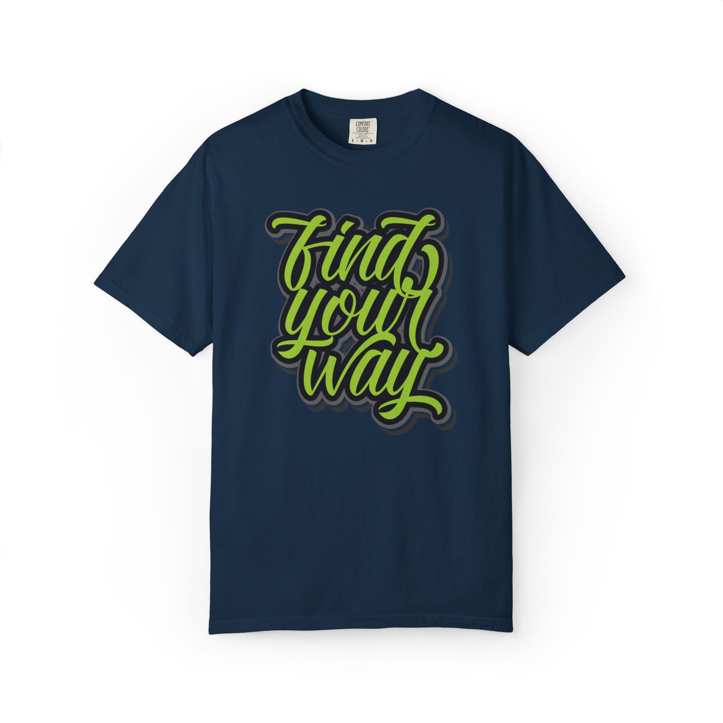 Find Your Way Direction Guidance Tee Exploration Adventure Destination Unisex Heavy Cotton T-Shirt