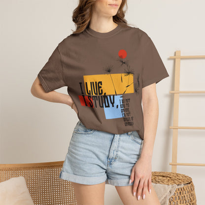 I Live I Study - Unisex Garment-Dyed T-shirt