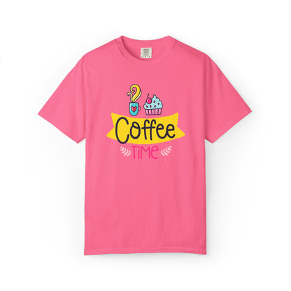 Funny Coffee Time Beans Latte Lovers Tee Black Brew Addicted Barista Freak Unisex Heavy Cotton T-Shirt
