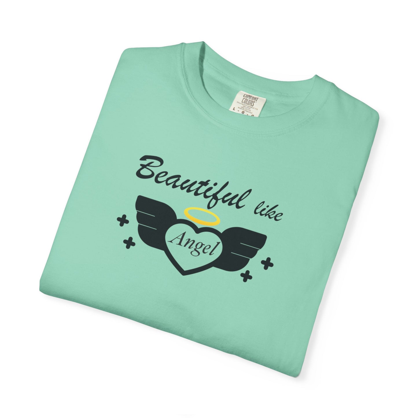 Beautiful Like Angel Politeness Tee Confidence Boost Stunning Gracefulness Unisex Heavy Cotton T-Shirt