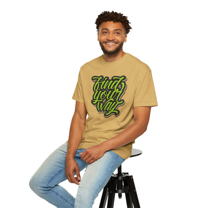 Find Your Way Direction Guidance Tee Exploration Adventure Destination Unisex Heavy Cotton T-Shirt
