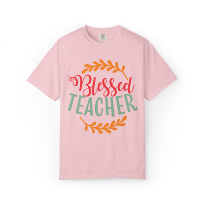 Blessed Teacher Role Model Supportive Learning Positive Reinforcement Moral Values Unisex Heavy Cotton T-Shirt