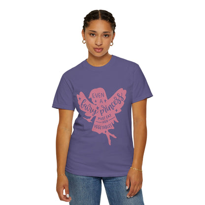 Even A Fairy Princess Must Eat Her Vegetables Parenting Advice Tee Healthy Eating Balanced Diet Unisex Heavy Cotton T-Shirt