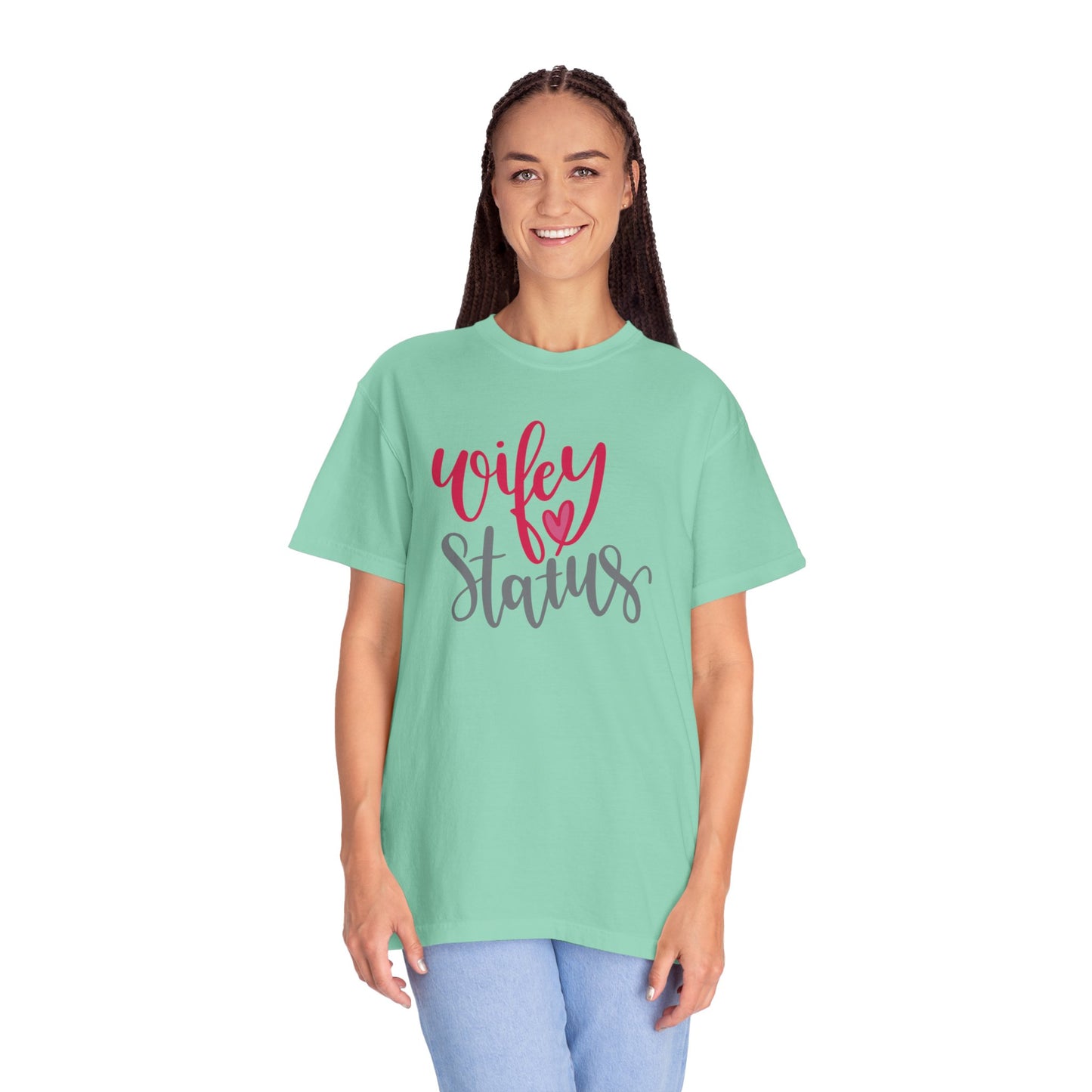 Wifey Status Loyal Tee Fun-loving Elegant Captivating Graceful Amazing Unisex Heavy Cotton T-Shirt