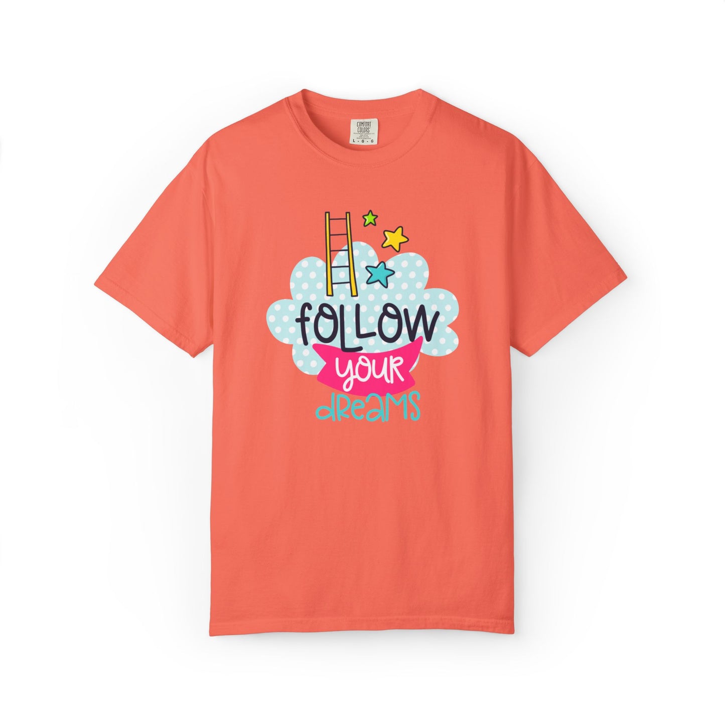 Follow Your Dreams Aspiration Determination Courage Night Wishes Unisex Heavy Cotton T-Shirt