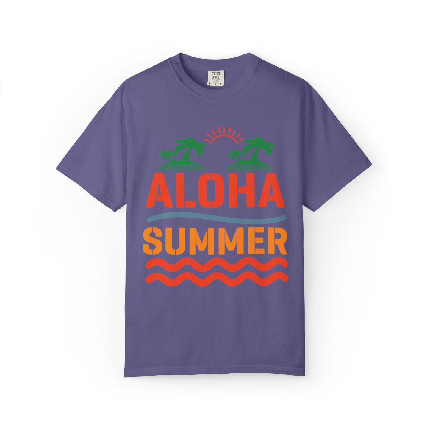 Exciting Aloha Summer Sunshine Beach Days White Sand Summer Camp Vacation Mode Sunny Days Unisex Heavy Cotton T-Shirt