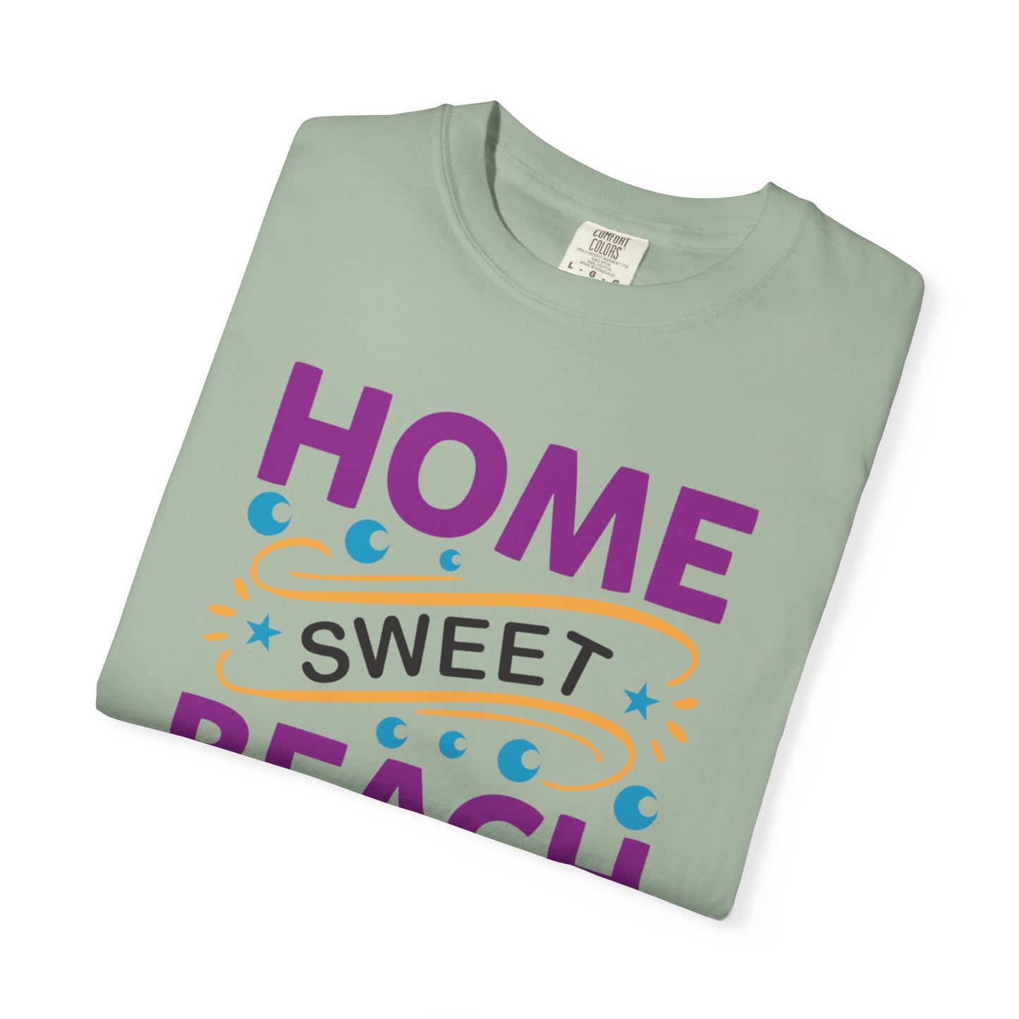 Enjoyable Home Sweet Beach House Beach Life Sun Sand Sea Seashells Sea Breeze Beach Sun Glasses  Unisex Heavy Cotton T-Shirt
