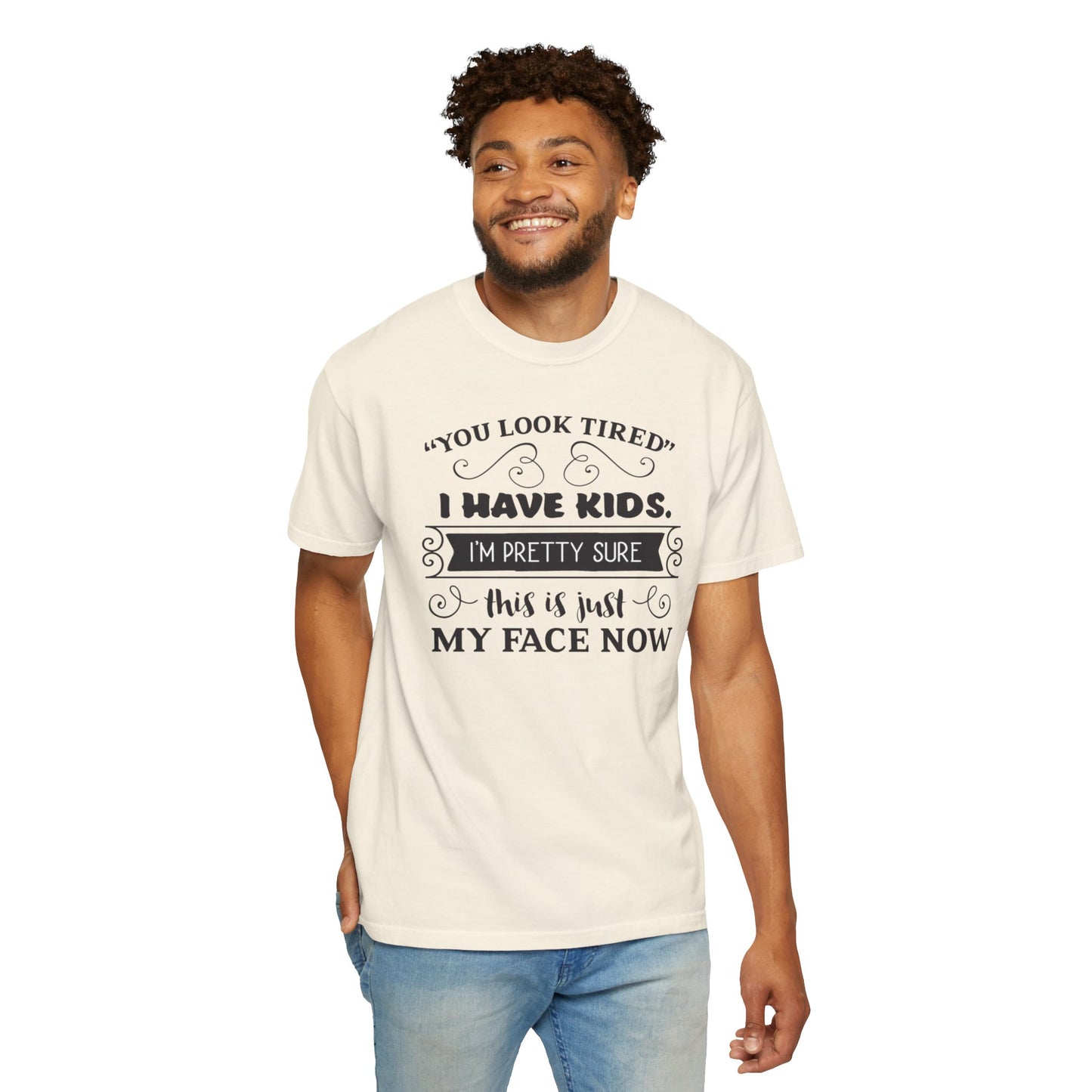 I Have Kids I’m Pretty Sure This Is Just My Face Now Strong Motherhood Tee Parenting Magic Fantasy Reality Wonder Woman Unisex Heavy Cotton T-Shirt