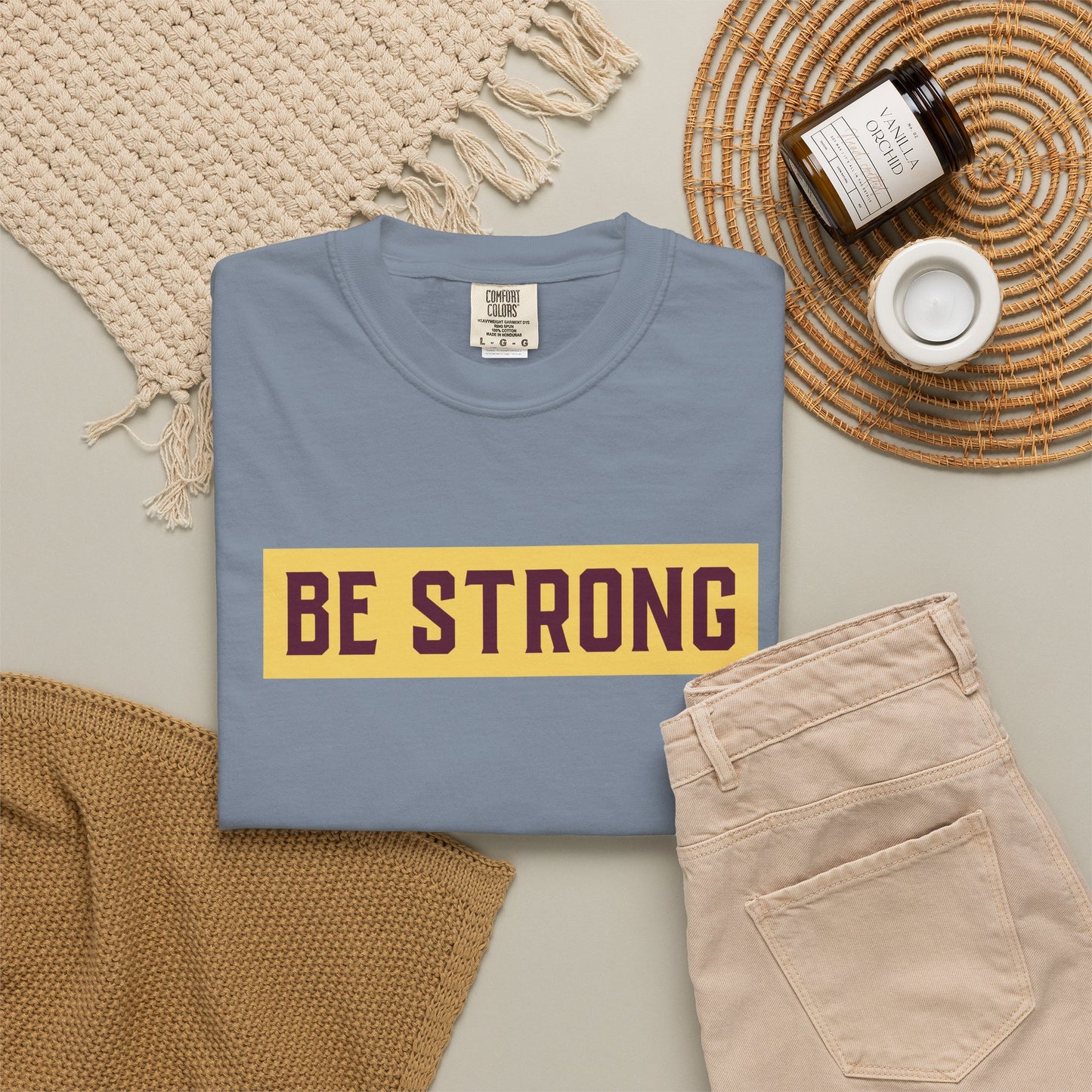 Be Strong Quotes Best Selling Unisex Heavy Cotton T-Shirt