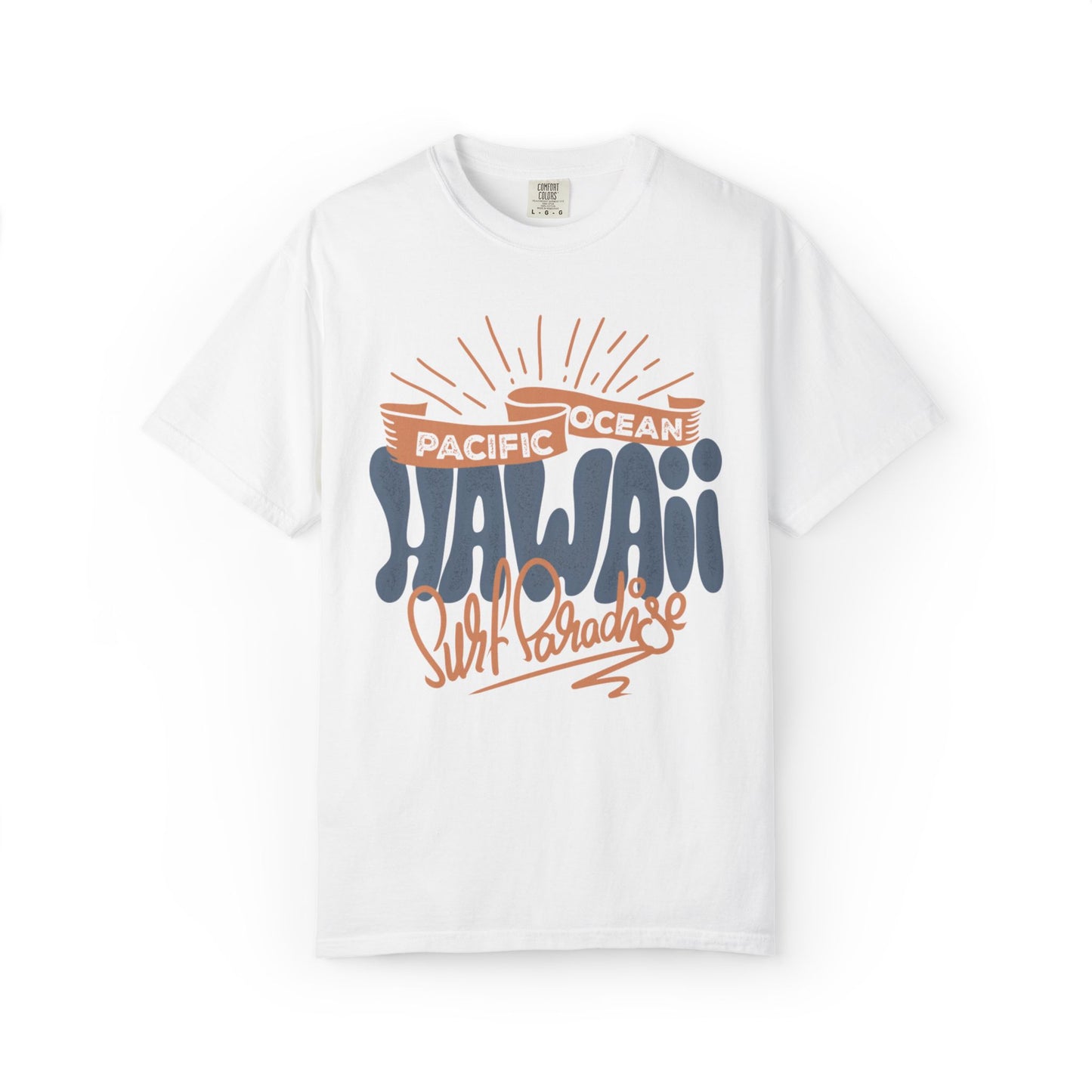 Enjoyable Pacific Ocean Hawaii Wave Rider Beach Life Sun Sand Sea Seashells Sea Waves Beach Sun Glasses Beach Surfers Unisex Heavy Cotton T-Shirt