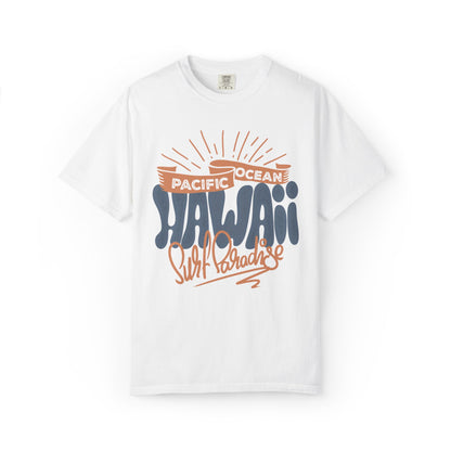 Enjoyable Pacific Ocean Hawaii Wave Rider Beach Life Sun Sand Sea Seashells Sea Waves Beach Sun Glasses Beach Surfers Unisex Heavy Cotton T-Shirt