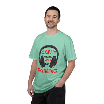 Can’t Hear You I’M Gaming Funny Trendy Tee Cool Gamer Headphones Pro Video Games Lover Game Focused Unisex Heavy Cotton T-Shirt