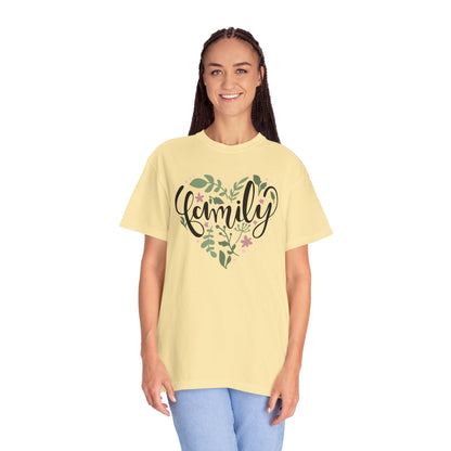 Family Trendy Tee Hug Rainbow Passion Unconditional Soulful Connection Siblings Love Parents Unisex Heavy Cotton T-Shirt