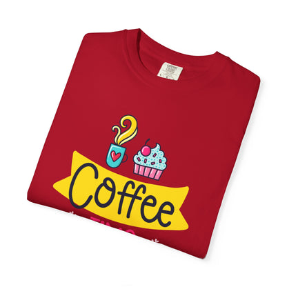Funny Coffee Time Beans Latte Lovers Tee Black Brew Addicted Barista Freak Unisex Heavy Cotton T-Shirt