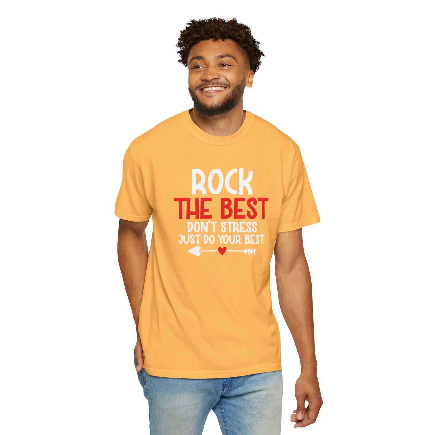 Motivational Rock The Best Stop Wishing Start Doing Action Goal Setting Modern Tee Achievement Self-Improvement Unisex Heavy Cotton T-Shirt