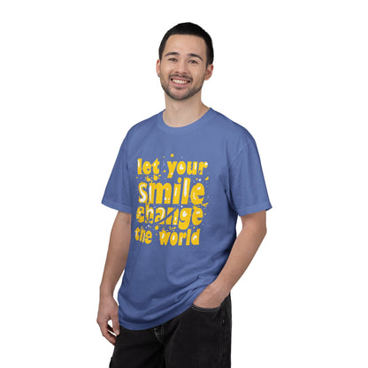 Let Your Smile Change The World Kindness Heartfelt Compliments Tee Thoughtful Gestures Love-Inspiration  Unisex Heavy Cotton T-Shirt