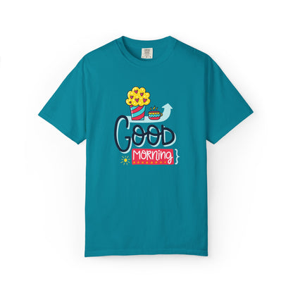 Good Morning Lazy Day Achiever Morning Champion Tee Daily Victory Sleep Defeated Unisex Heavy Cotton T-Shirt