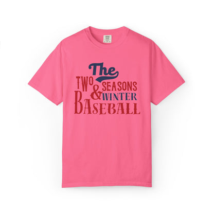 The Two Seasons Winter & Baseball Pitcher’s Snow Peace Tee Scoreboard Smiles Inning Of Joy Unisex Heavy Cotton T-Shirt