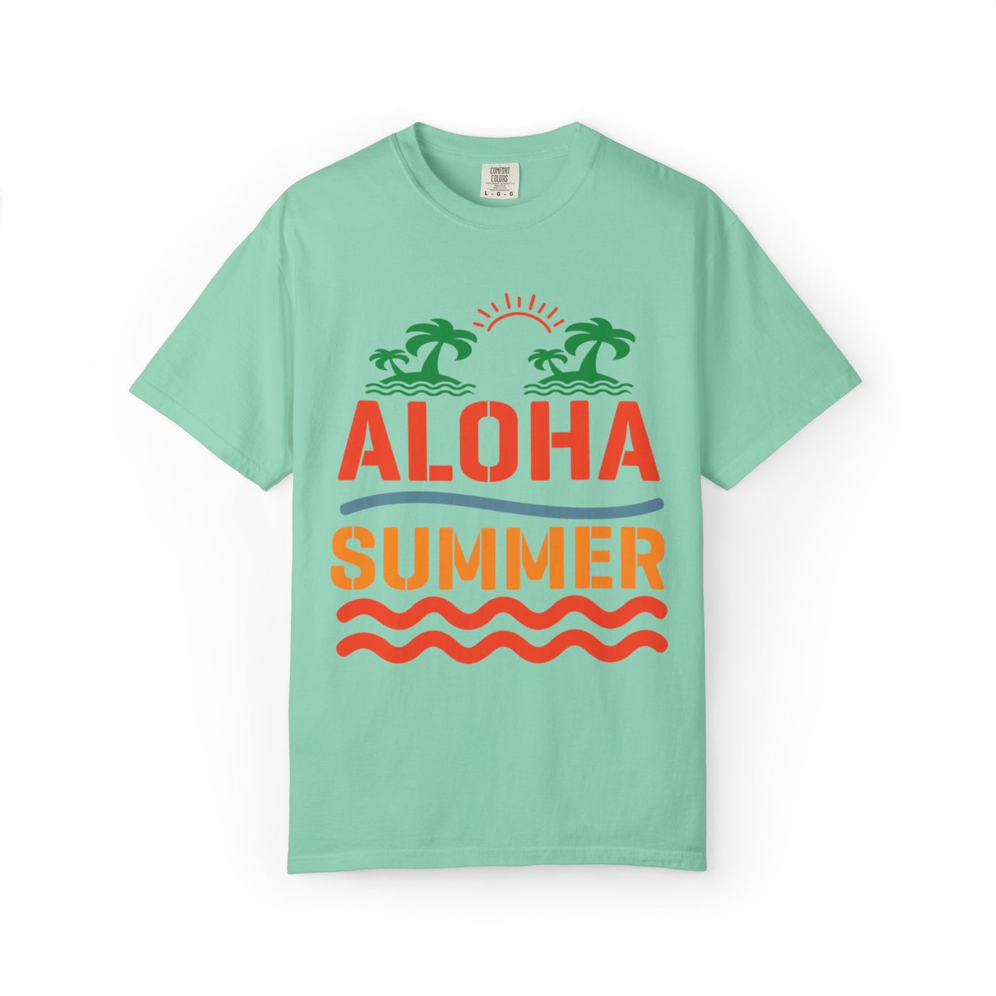 Exciting Aloha Summer Sunshine Beach Days White Sand Summer Camp Vacation Mode Sunny Days Unisex Heavy Cotton T-Shirt
