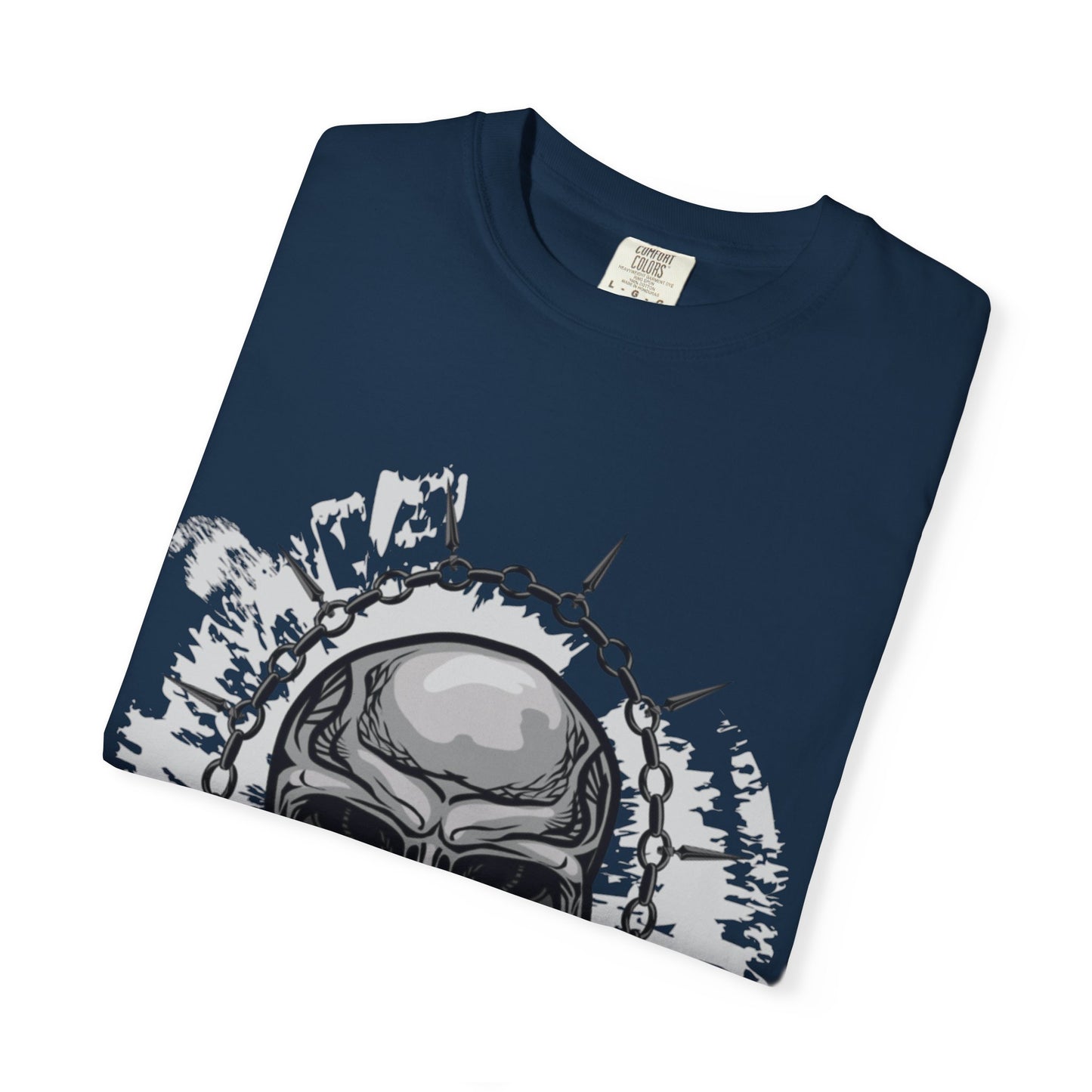 Chain Skull Cranium Head Anatomy Bones Trend Tee Horror Creepy Head X-ray Unisex Heavy Cotton T-Shirt