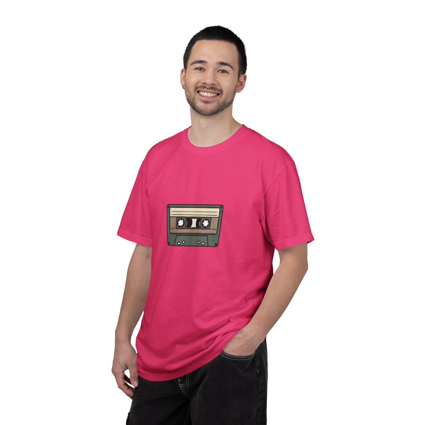 Audio Cassette - of Unisex Garment-Dyed T-shirt