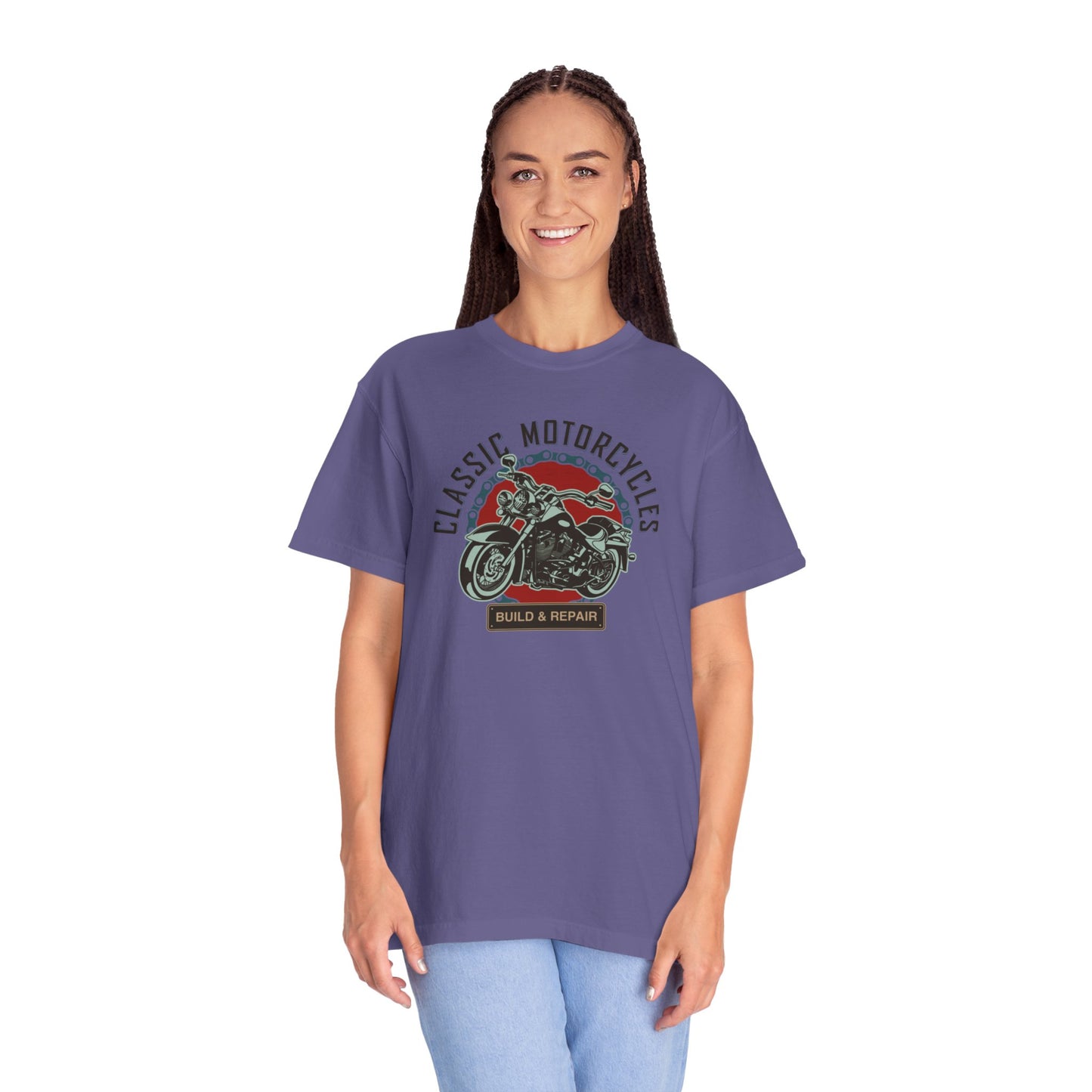 Classic Motorcycles Custom Engine Club Motorbike Lovers Trendy Tee High-speed Rider Adventure Racer Unisex Heavy Cotton T-Shirt
