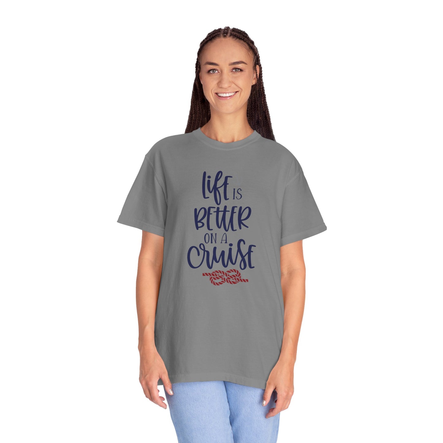 Life Is Better On A Cruise Marine Life Fishermen Seafaring Adventure Lovers Tee Shipman Unisex Heavy Cotton T-Shirt