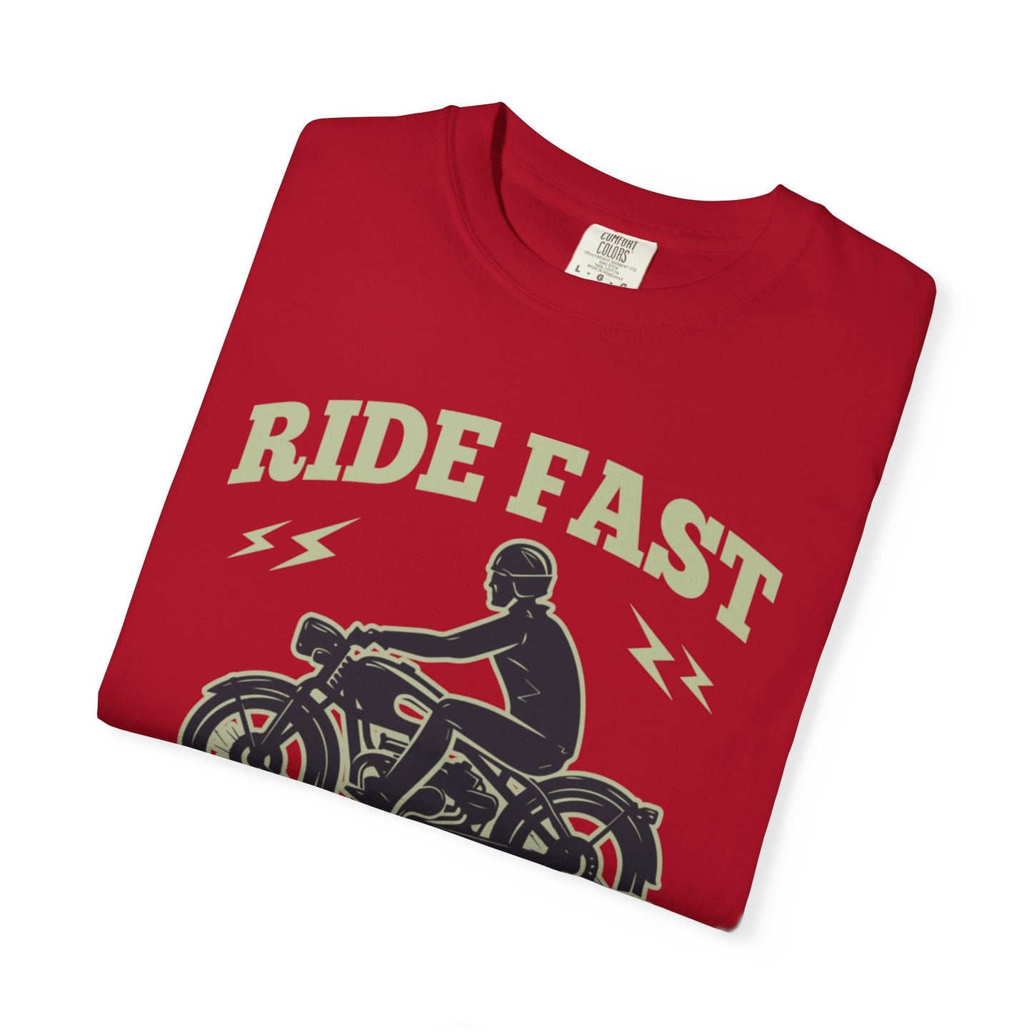 Thriller Ride Fast Caferacer Motorcycle Club Bike Lovers High-speed Adventure Bike Unisex Heavy Cotton T-Shirt