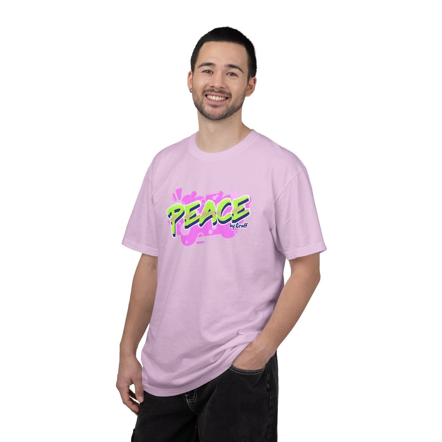 Graffiti Logo Maker Featuring Bubbly Graphics Unisex Heavy Cotton T-Shirt