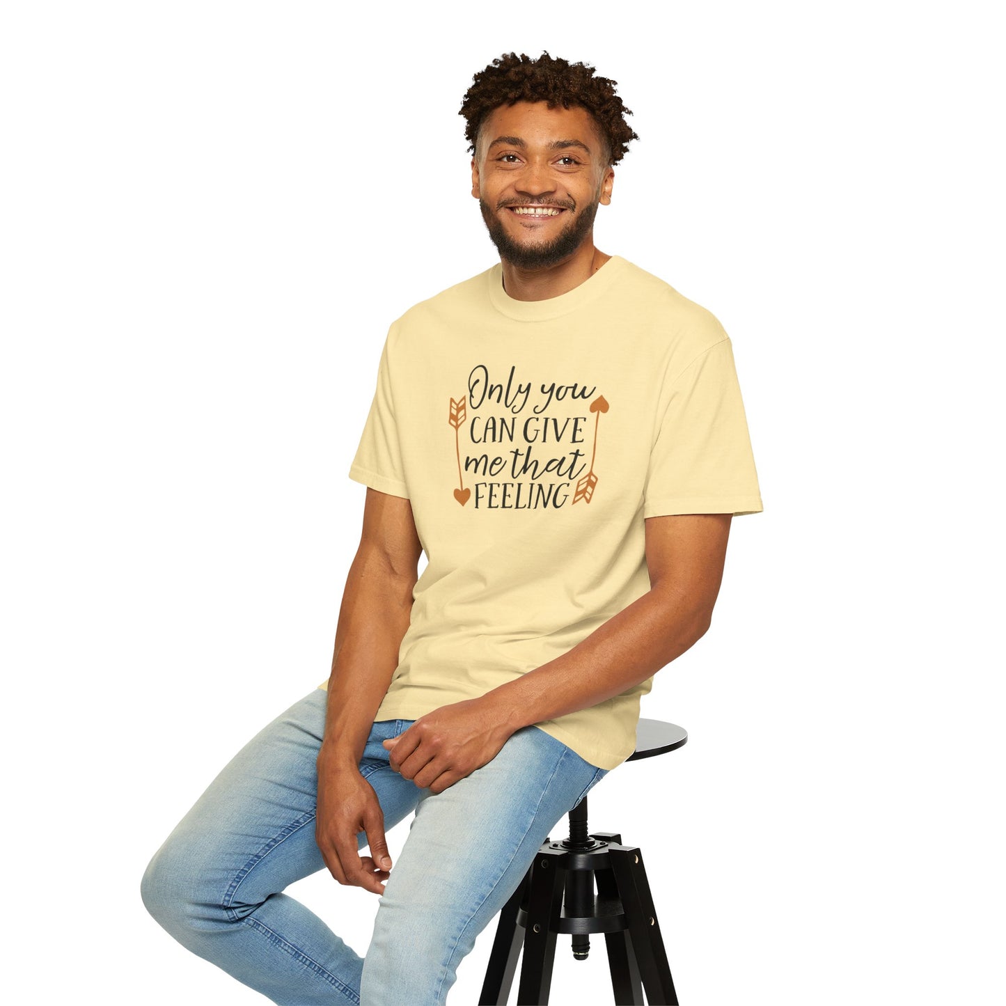 Only You Can Give Me That Feeling Heartfelt Moments Tee Serendipity Connection Romance Chemistry Beginning Of Love Unisex Heavy Cotton T-Shirt