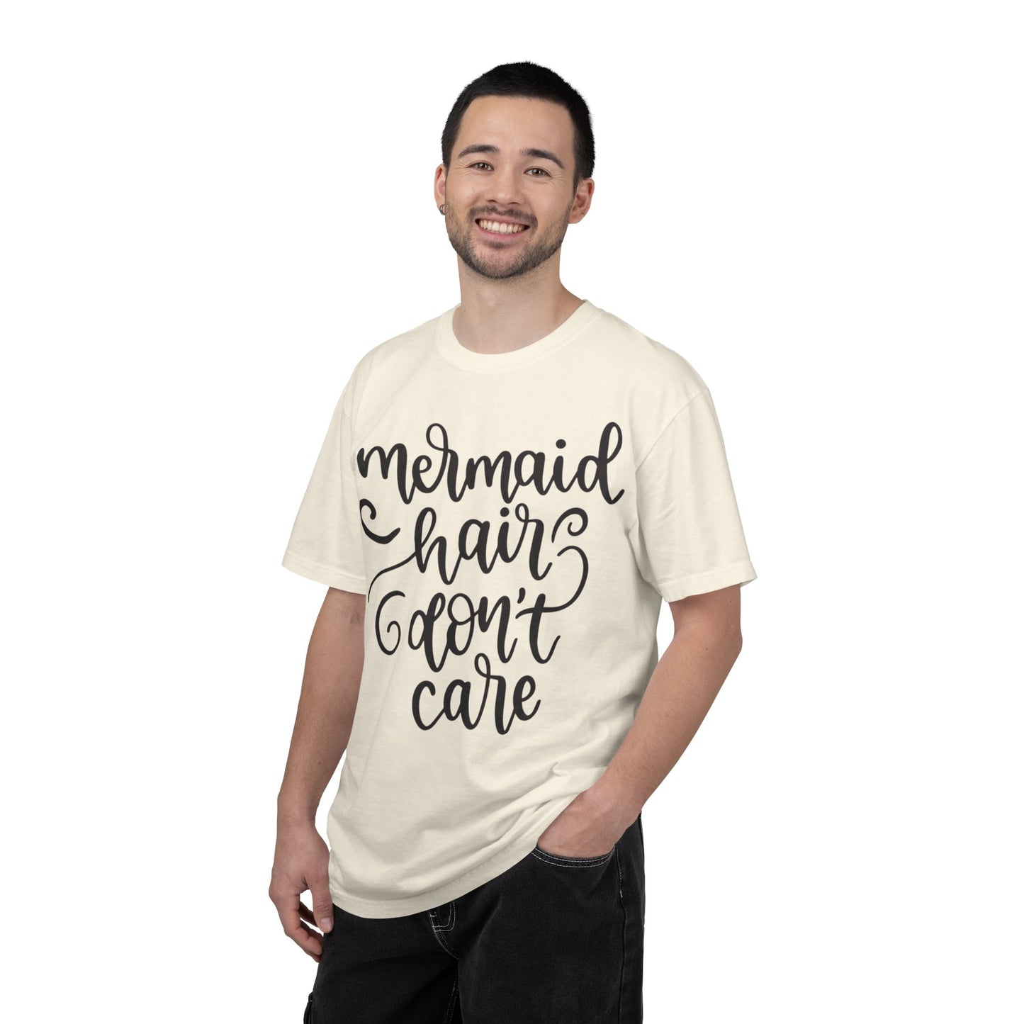 Mermaid Hair Don’t Care Heartwarming Lovely Tee Adorable Sweet Charismatic Underwater Beauty Ocean Guardians Unisex Heavy Cotton T-Shirt