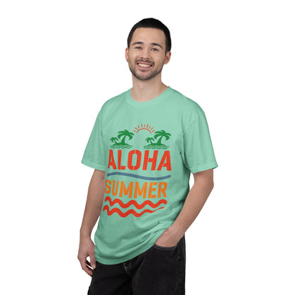 Exciting Aloha Summer Sunshine Beach Days White Sand Summer Camp Vacation Mode Sunny Days Unisex Heavy Cotton T-Shirt
