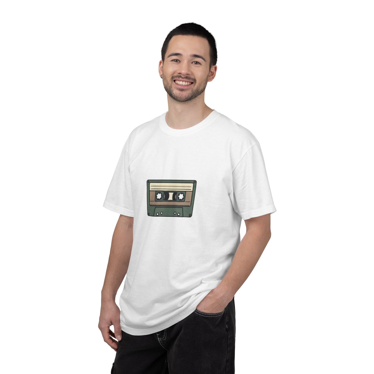 Audio Cassette - of Unisex Garment-Dyed T-shirt