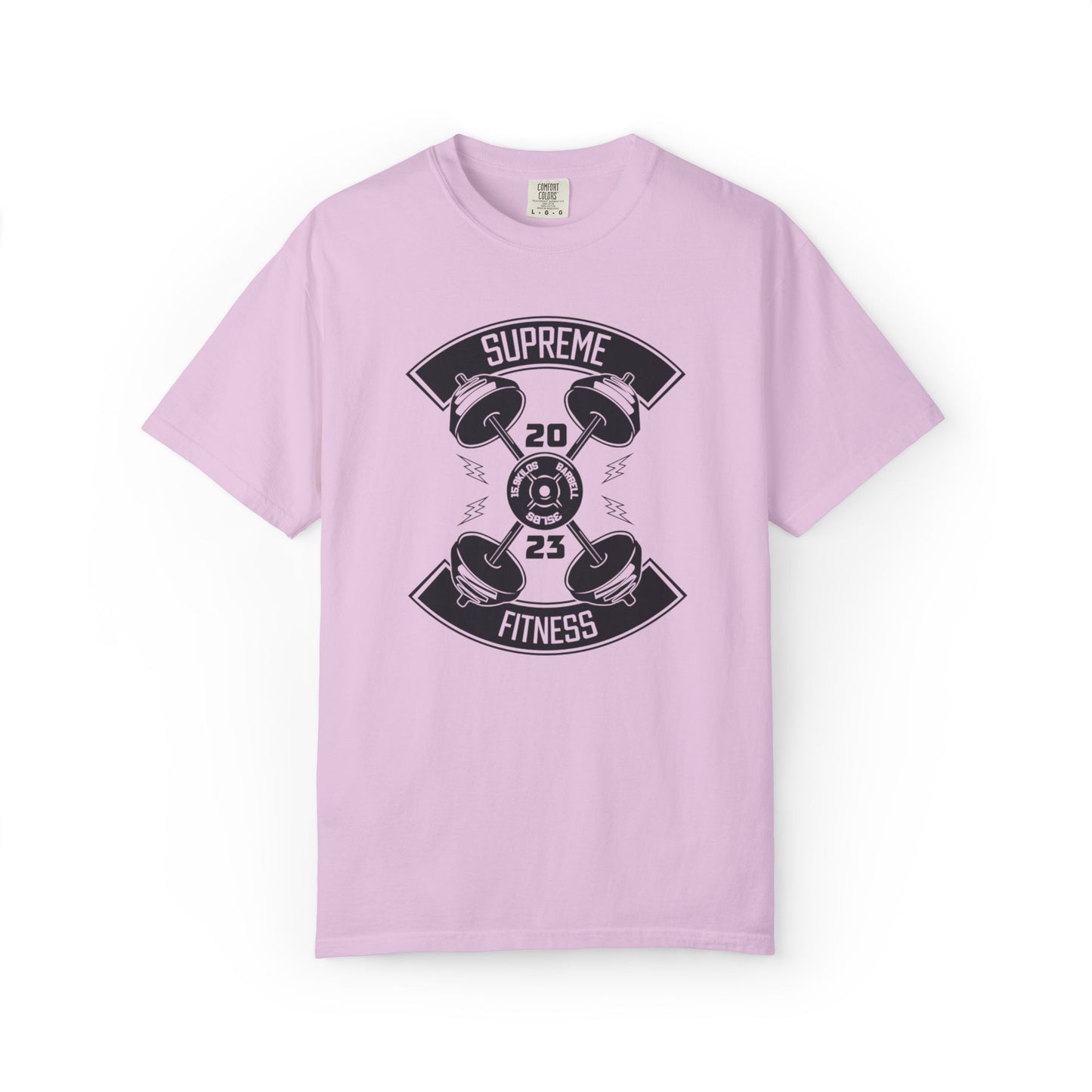 Inspirational Supreme Fitness Body Building Health & Supplements Fitness Lovers Dumbbells Bodybuilders Unisex Heavy Cotton T-Shirt