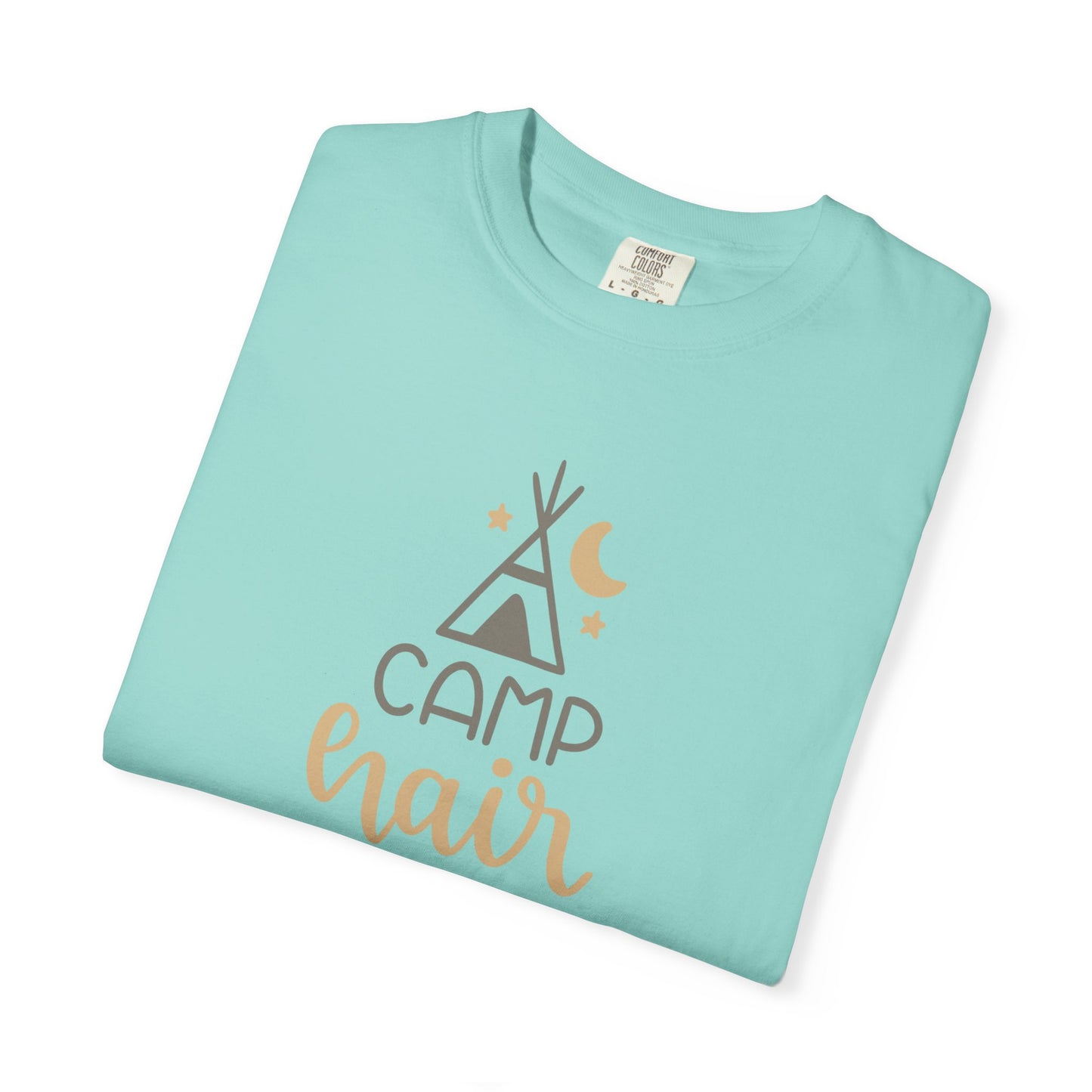Camp Hair Don’t Care Adventure Mountain Tee Fun Activities Unisex Heavy Cotton T-Shirt
