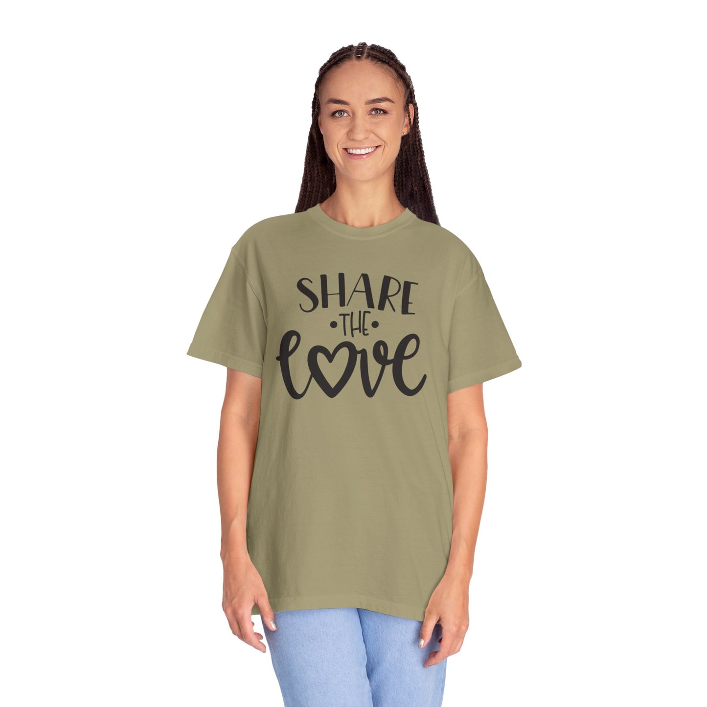 Share The Love Kindness Tee Compassion Empathy Support Community Affection Unisex Heavy Cotton T-Shirt