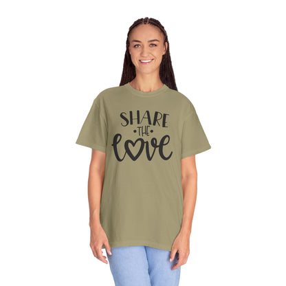 Share The Love Kindness Tee Compassion Empathy Support Community Affection Unisex Heavy Cotton T-Shirt