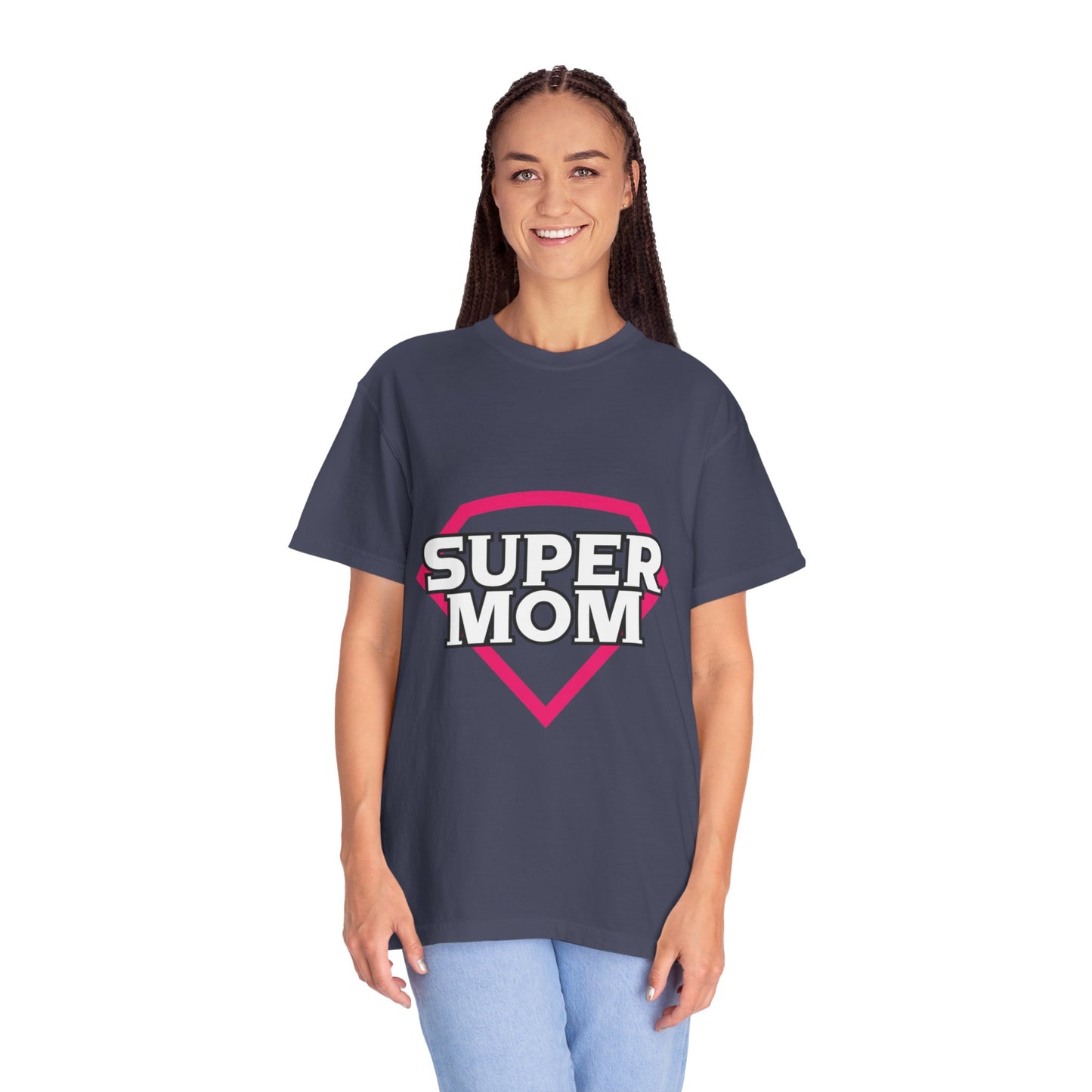 Cute Super Mom Motherhood Mama Love Master Multitasker Life Giver Wonder Woman Unisex Heavy Cotton T-Shirt