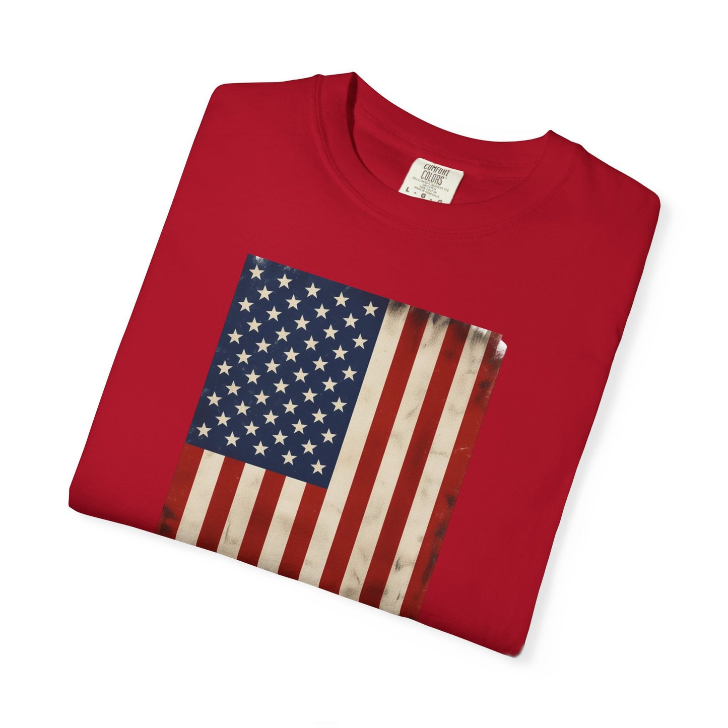 Flag USA - Unisex Garment-Dyed T-shirt