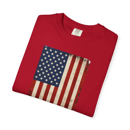 Flag USA - Unisex Garment-Dyed T-shirt